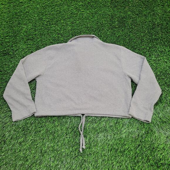 Vintage NO-Limits Cropped Jacket Women Medium 20x16 Ribbed USA - Picture 2 of 12